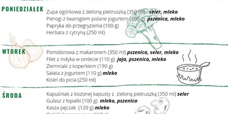 Jadłospis od 06.06 do 10.06