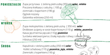 Jadłospis od 24.01 do 28.01