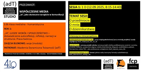Kolejna klasa medialna rozpoczyna swoją przygodę