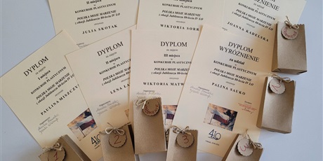 Konkurs plastyczny POLSKA MOJE MARZENIE z okazji Jubileuszu 80-lecia IV LO