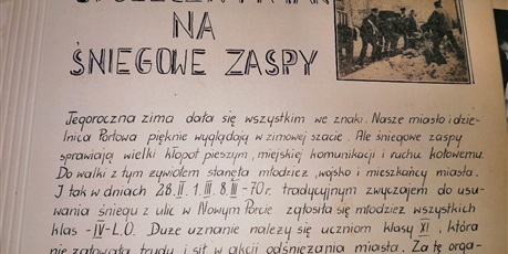 Kronika szkolna z 1970 roku …o zimowym czynie społecznym – migawka nr 6