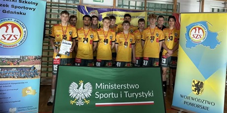Nasza szkoła Mistrzem Województwa Pomorskiego w piłce siatkowej chłopców