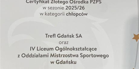 Po raz drugi z rzędu uhonorowani tytułem Złotego Ośrodka Polskiego Związku Piłki Siatkowej