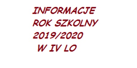 Rozpoczęcie roku szkolnego 2019/20