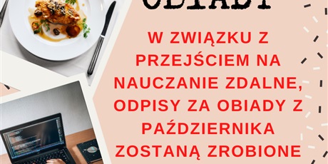 Stołówka - informacja dotycząca przejścia na zdalne nauczanie