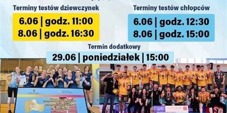 Testy sprawnościowe do klas Mistrzostwa Sportowego