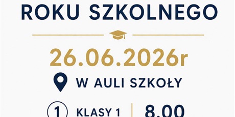 Zakończenie roku szkolnego