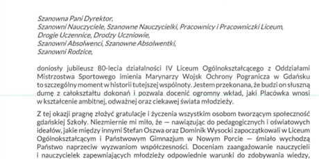 Życzenia od MEN