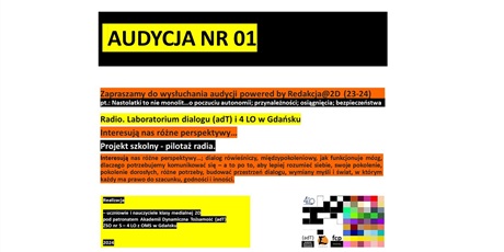 Powiększ grafikę: Audycja nr 01