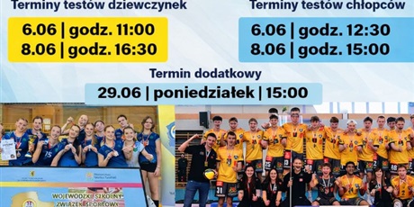 Powiększ grafikę: Terminy testów sprawnościowych